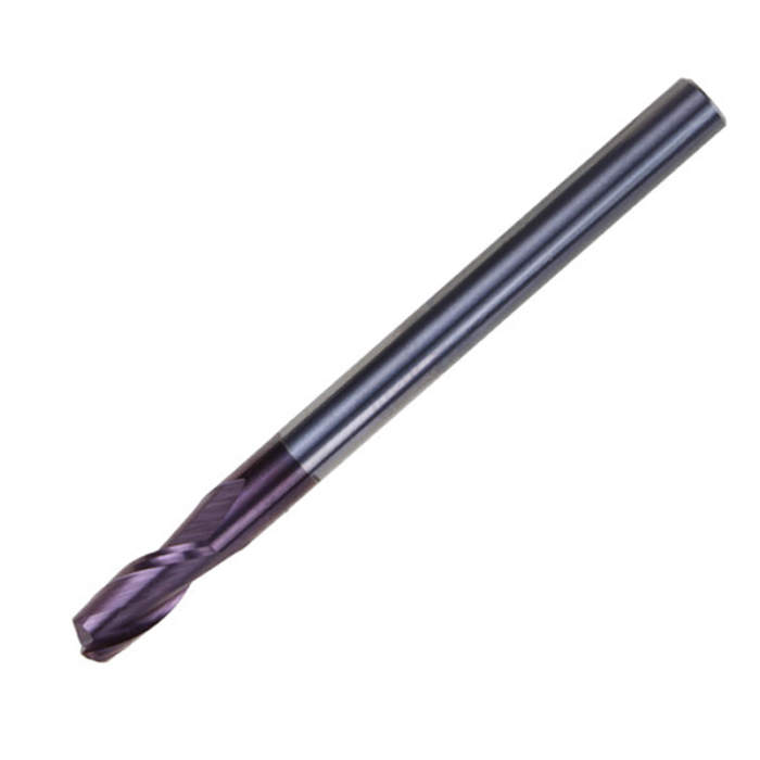 Fresa Vertical Carburo con Radio 2Flautas HRC55
