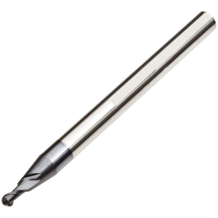 Fresa Vertical Carburo Punta Redonda 2Flautas HRC55