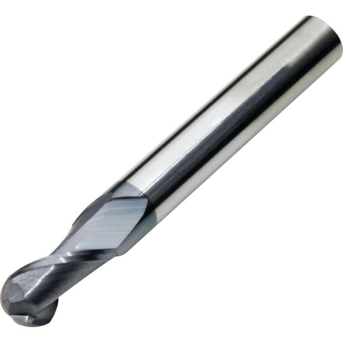 Fresa Vertical Carburo Punta Redonda 2Flautas HRC60