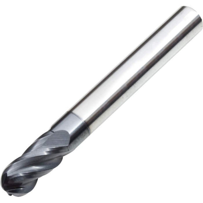 Fresa Vertical Carburo Punta Redonda 4Flautas HRC60